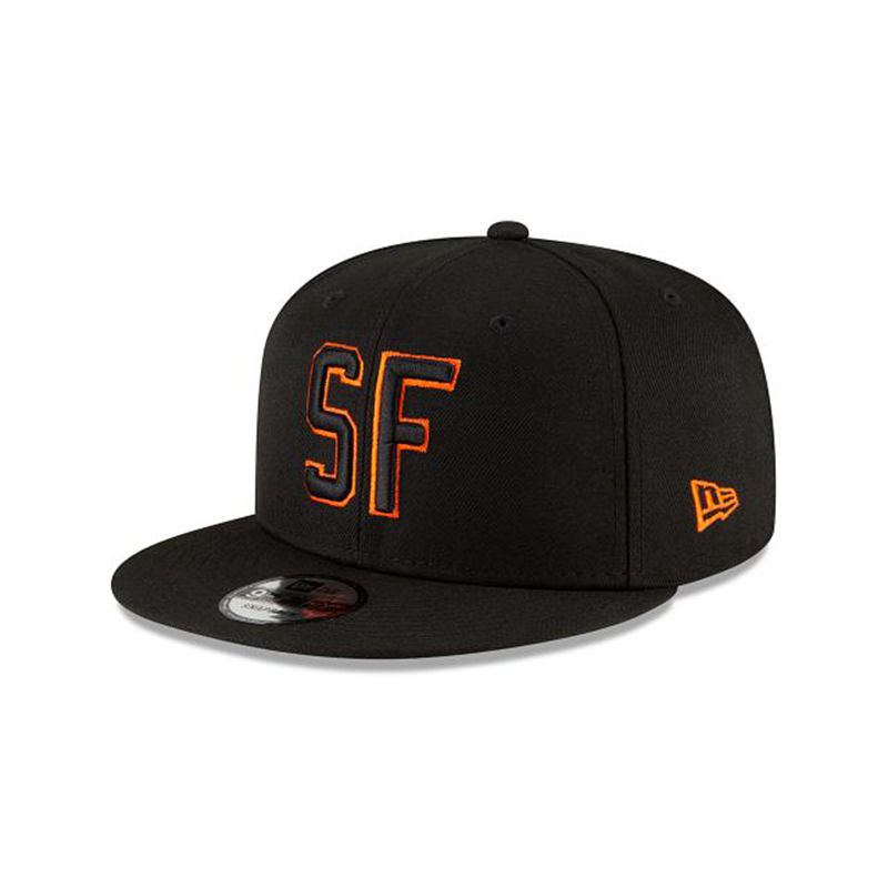 MLB San Francisco Giants Ligature 9Fifty Snapback (CBP6189) - Black New Era Caps